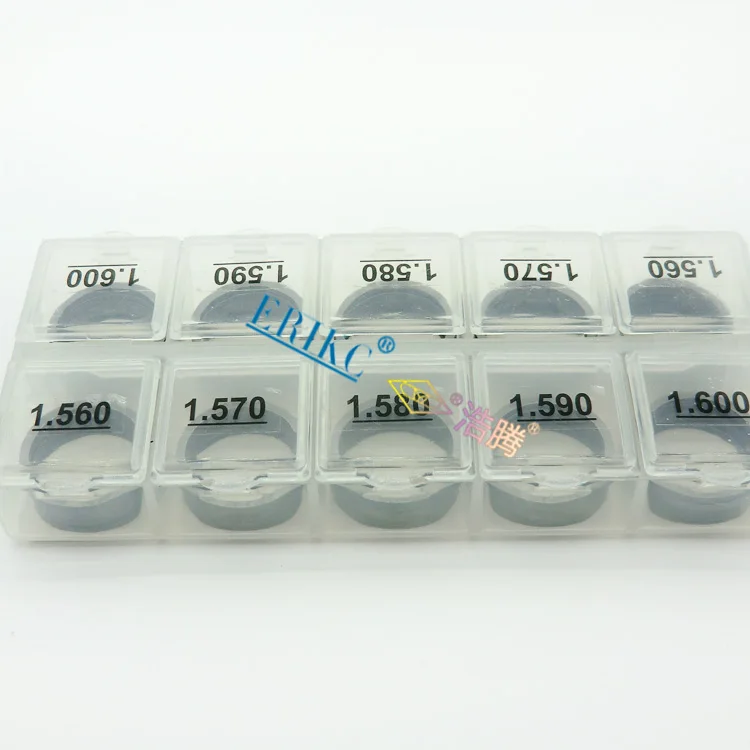  ERIKC B26 Shims Injector Gaskets Kit Size:1.56--1.60mm Nozzle Needle Valve Lift Adjusting Washers D
