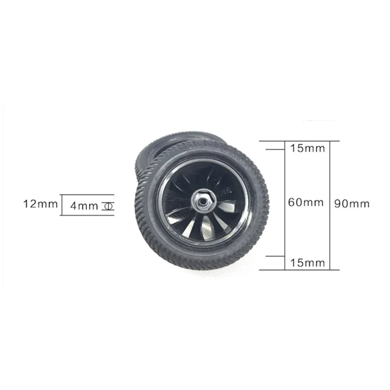 HBX 112 High Speed RC Car Tires Rubber Wheel Complete For Truck 12056 Car Parts (2)