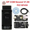 OPCOM V1.99 PIC18f45 1.70 1.78 V1.59 V1.60 firmware OP-COM Op-el Diagnostic-tool OP COM with Real PIC18F458 FTDI OPCOM 1.99 ► Photo 1/6
