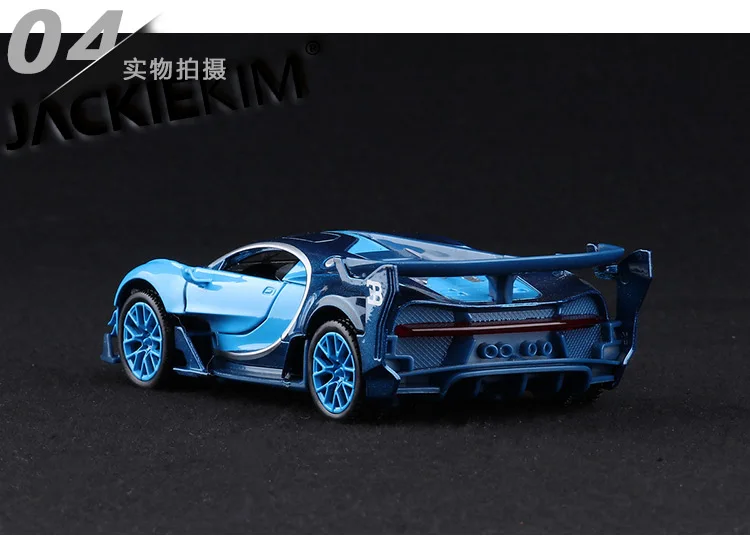 1:32 Масштаб Bugatti VISION GT Металлический Игрушечный сплав автомобиль Diecasts& игрушечный Транспорт модель автомобиля Миниатюрная модель автомобиля игрушки для детей Подарки