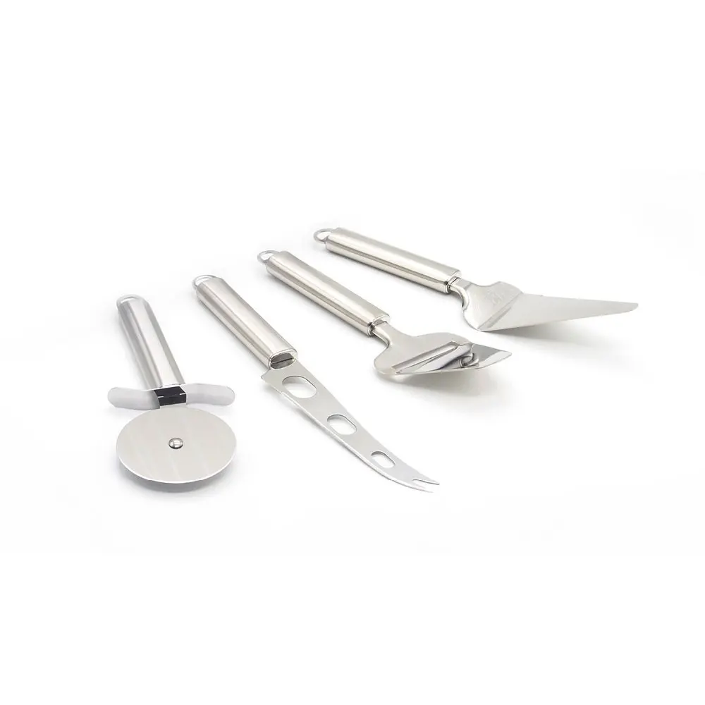 

4Pcs/Set Kitchen Gadget Tools- Pizza Knife &Cheese Knife Stainless Steel Pizza Cutter , Pie Server, Cheese Knife ,Cheese Slicer
