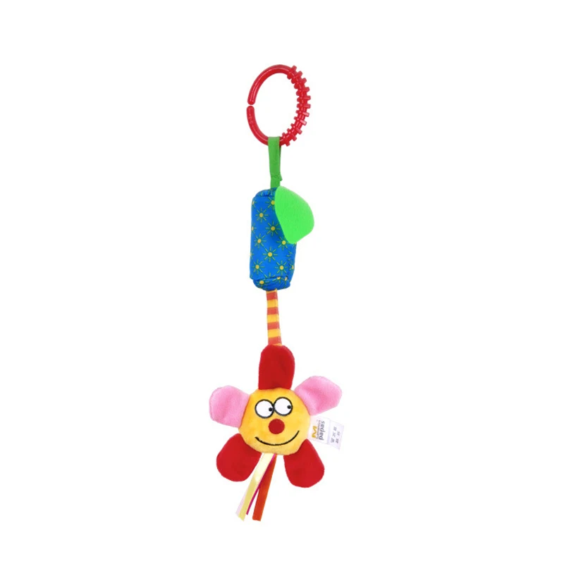 Милые животные Колокольчик для ребенка игрушки плюшевое кольцо колокольчик детская игрушка для мальчиков и девочек подарок для новорожденных детские погремушки - Цвет: BBSKY Sun