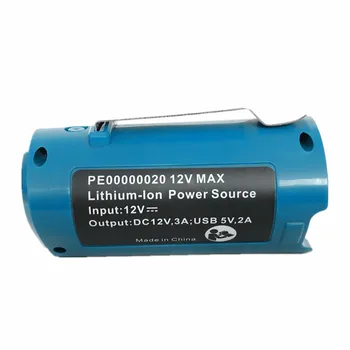 

12V USB Charger Adapter Replacement for Makita PE00000020 converter Heated Jacket Li-ion Battery Power Source Parts
