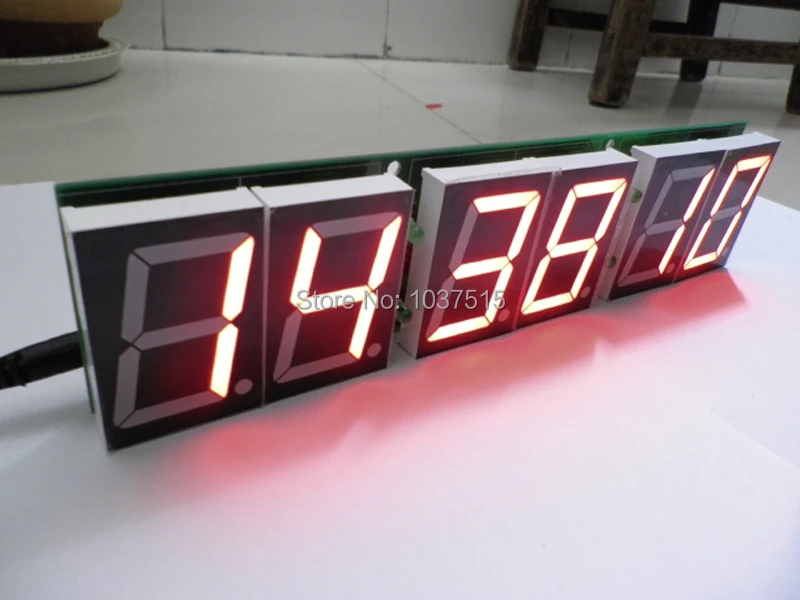 

6 digital Count down timer digital colock for real life escape room game props led count down board