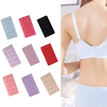 Эластичный удлинитель для бюстгальтера из нержавеющей стали, 3 ряда, 5 крючков, удлиняющая кнопка, три крючка, регулируемое женское нижнее белье, задняя пряжка