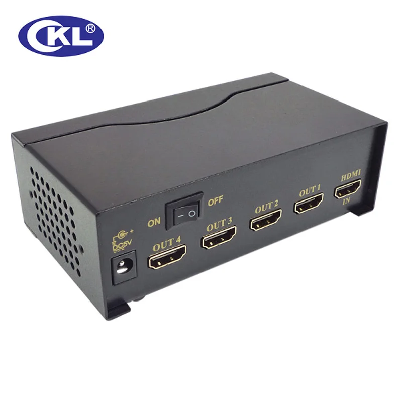 3d para Xbox Portas Hdmi Splitter 1x4 Duplicador Cascadale Suporte Cabo 1.4 v pc Monitor Projetor Hdtv Metal Hd-94 Ckl 4 - Imagem 4