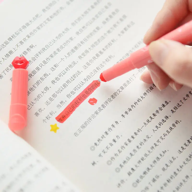 Симпатичные 6 шт конфеты цвета Starter мульти формы текстовые маркеры Письменные ручки
