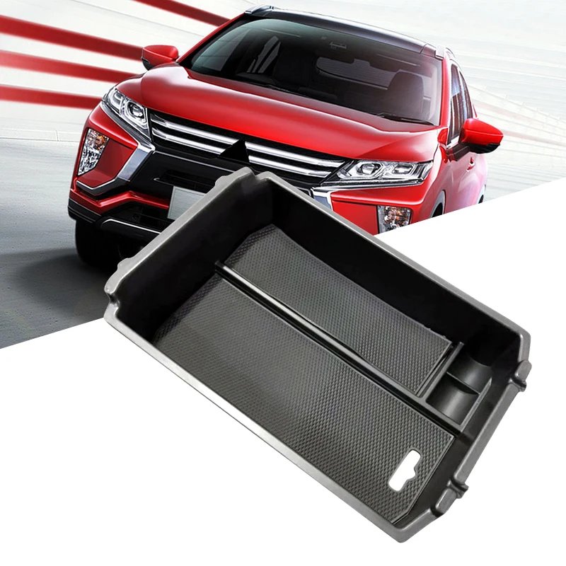 

Central Armrest Storage Box Glove Box Organizer Holder Container Tray For Mitsubishi Eclipse Cross 2018 car-styling accessories