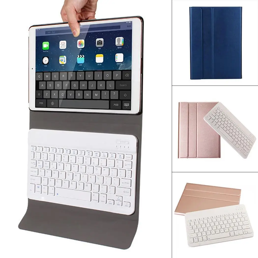 Slim Shell Stand Detachable Wireless Bluetooth Keyboard Case For iPad