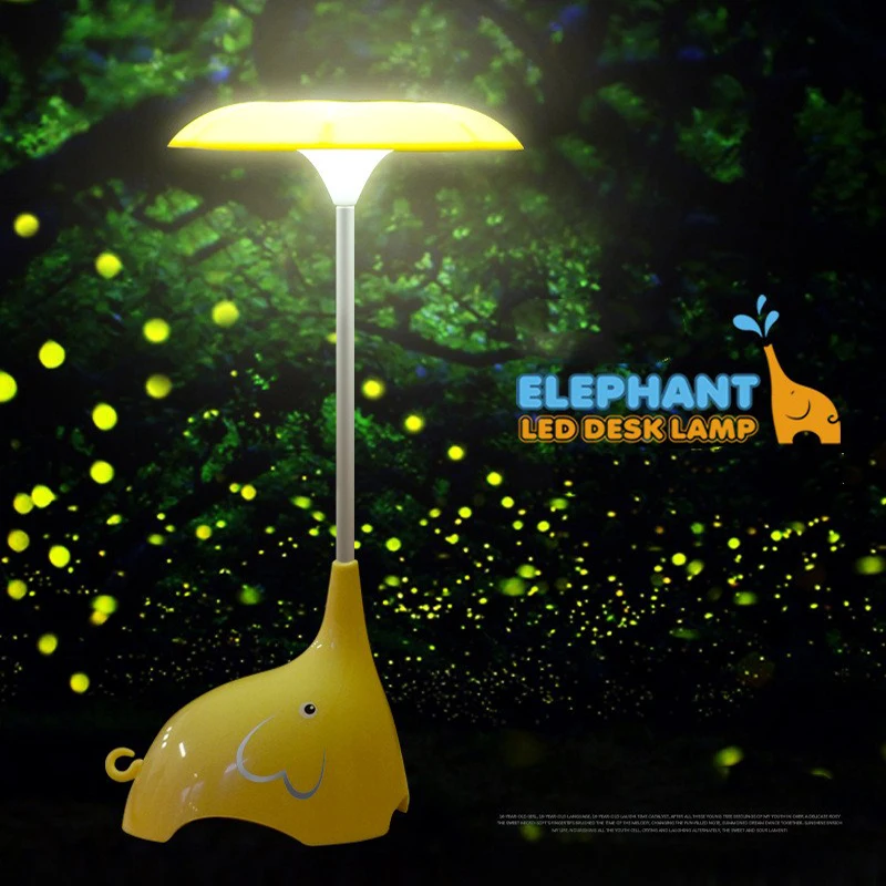 

Kids Children Room LED Night Lights Lamp Baby Bedroom Lamparas Novelty Elephant Light Rechargeable Touch Sensor Luminaria