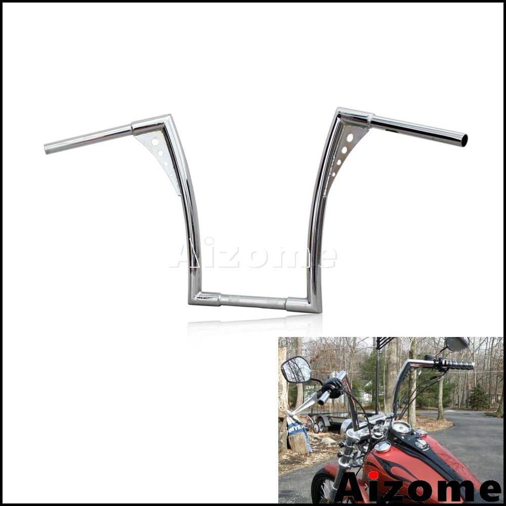 Для Harley Sportster руль мотоцикла 1 1/4 &quotручки баров хром Ape вешалка 16&quot Руль Rise Bar|Руль