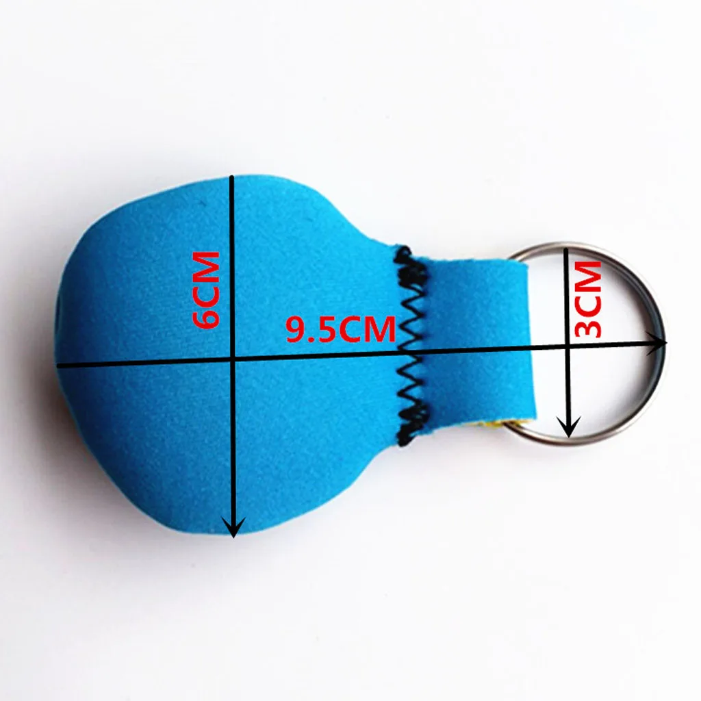 1 Pcs 9.5 cm Neoprene Round Ball Floating Keyring for Marine Boating Yachting Sailing Surfing Keychain Key Rings Watersports
