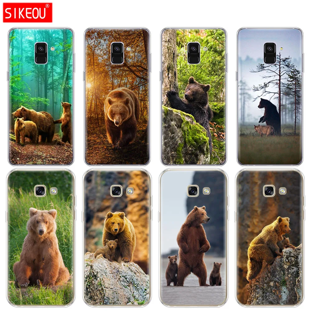 Силиконовый чехол для телефона Samsung Galaxy A6 A8 2018 A3 A310 A5 A510 A7 2016 2017 Lonely Alaska коричневый