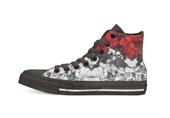

Pokeball with thousand pokemons Casual High Top Canvas shoes sneakers Light Walking Shoes