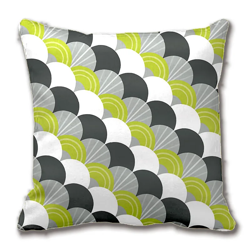 grey patterned pillow cases