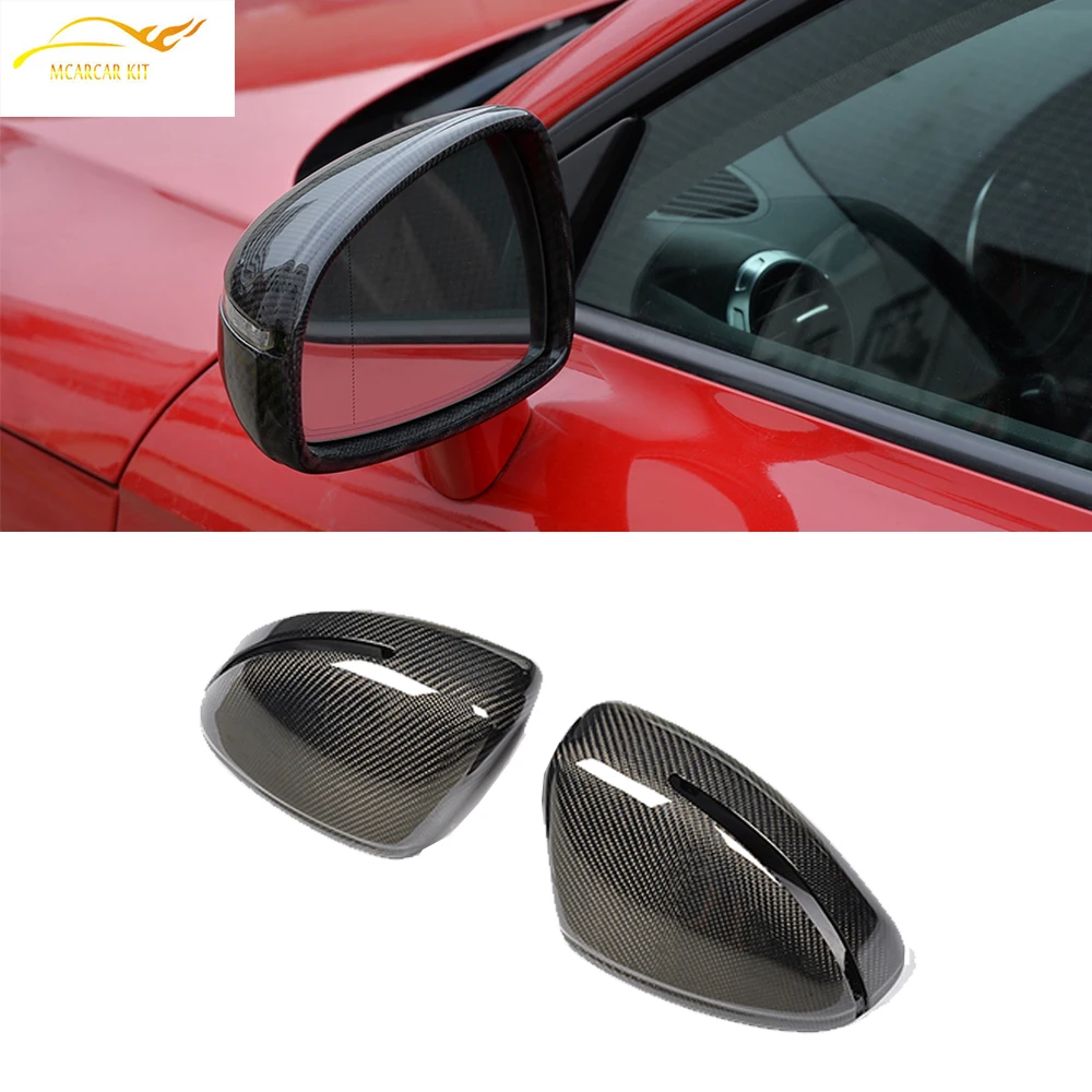 TT TTS Replacement style Carbon fiber Car Side Rear View Mirror Cover