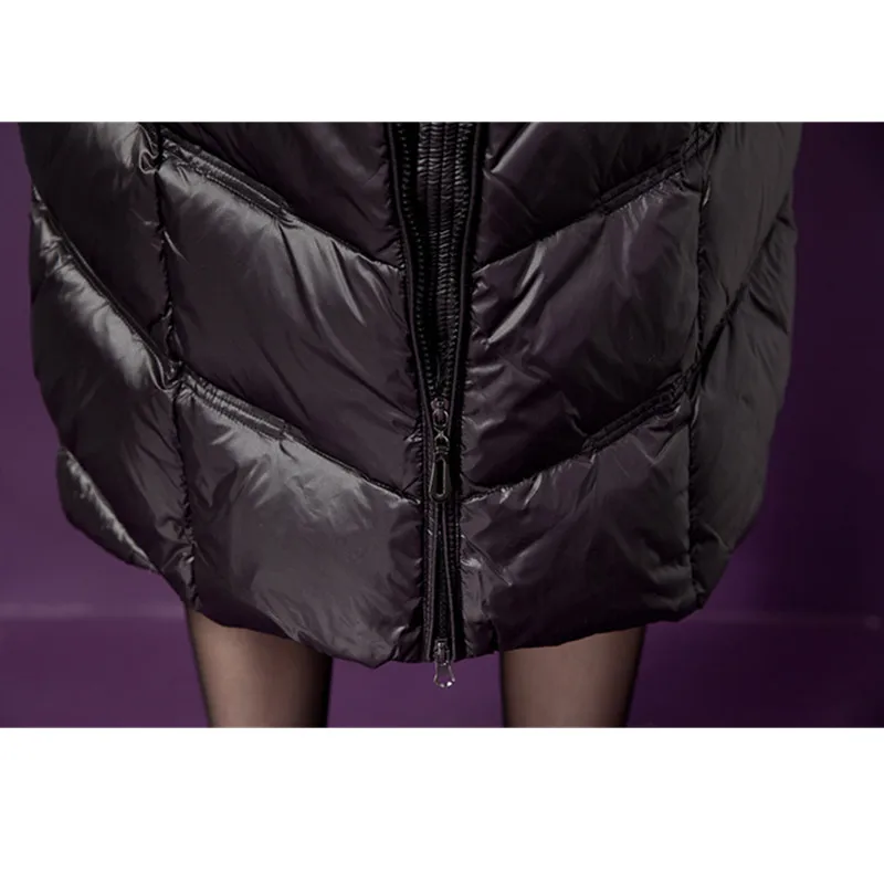 YAGENZ Высококачественная зимняя куртка, женские парки, пальто, Длинная женская одежда, пальто большого размера, черный меховой воротник, пальто с капюшоном 676