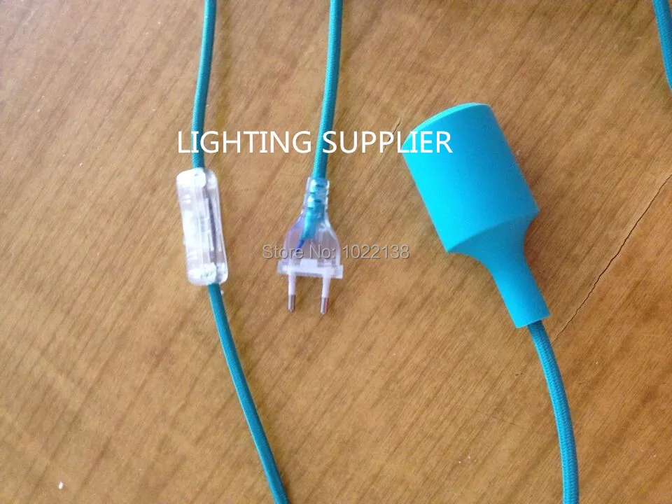 e27 pendant lamp holder with switch plug hanging dining lamp