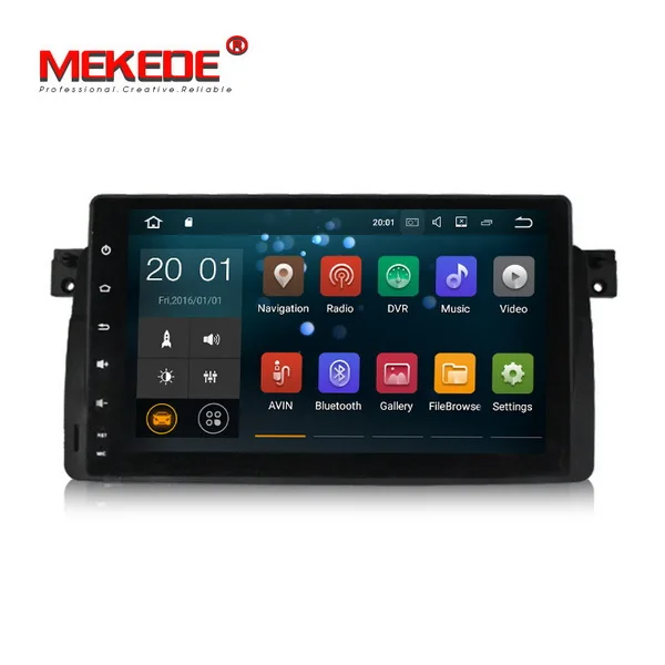 Cheap by DHL or Fedex 10pcs Car DVD Player for BMW E46 Navigation Android 7.1 Wifi 4G 3G GPS Bluetooth Radio RDS USB  8GB SD Map DVR  4