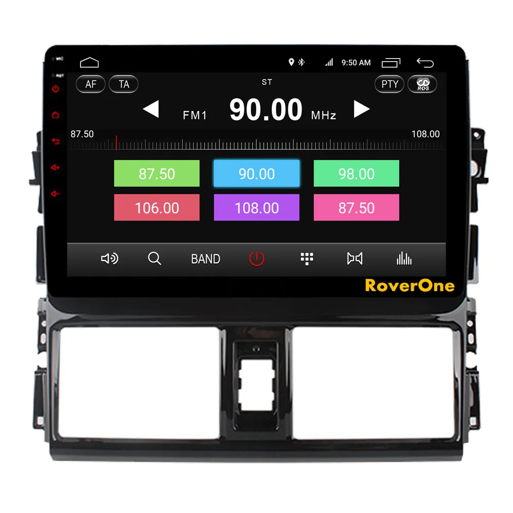 Flash Deal RoverOne Android 9.0 Octa Core Car Radio GPS For Toyota Vios Yaris L 2013 - 2015 Touchscreen Multimedia Player Stereo Head Unit 8