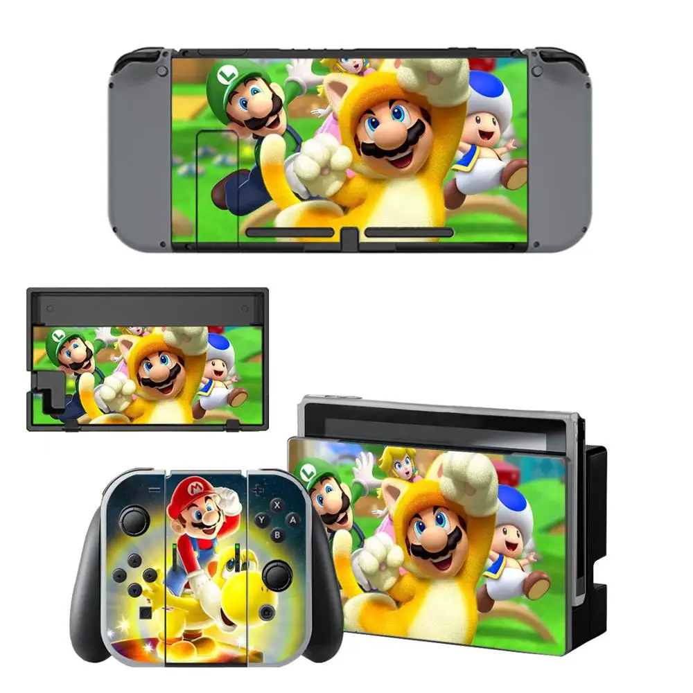 Сменные наклейки для Nintendo s NAND Сменные наклейки Mario Switch Skin совместимы с консолью Nintendo doswitch, Joy-Con, контроллером - Цвет: YSNS0424