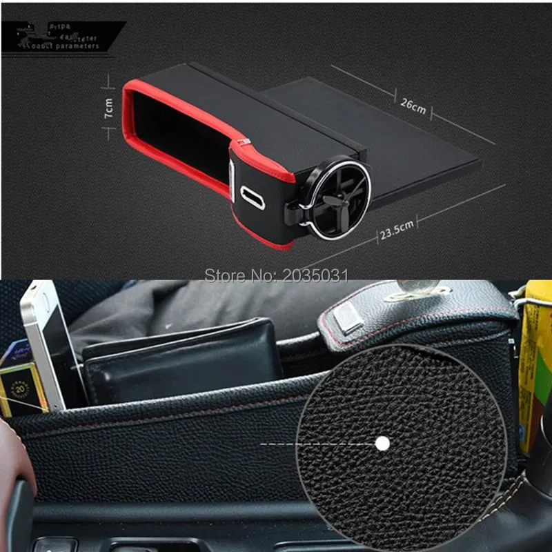 Estilo de Fenda do Assento Armazenamento para Creta Novo Carro Lacunas Caixa Ix25 Toyota Avensis T25 Ford Explorer 5 Kia k3 Citroen c5 Audi a3 8p 2020 2 Cheap Suporte de disco para carros
