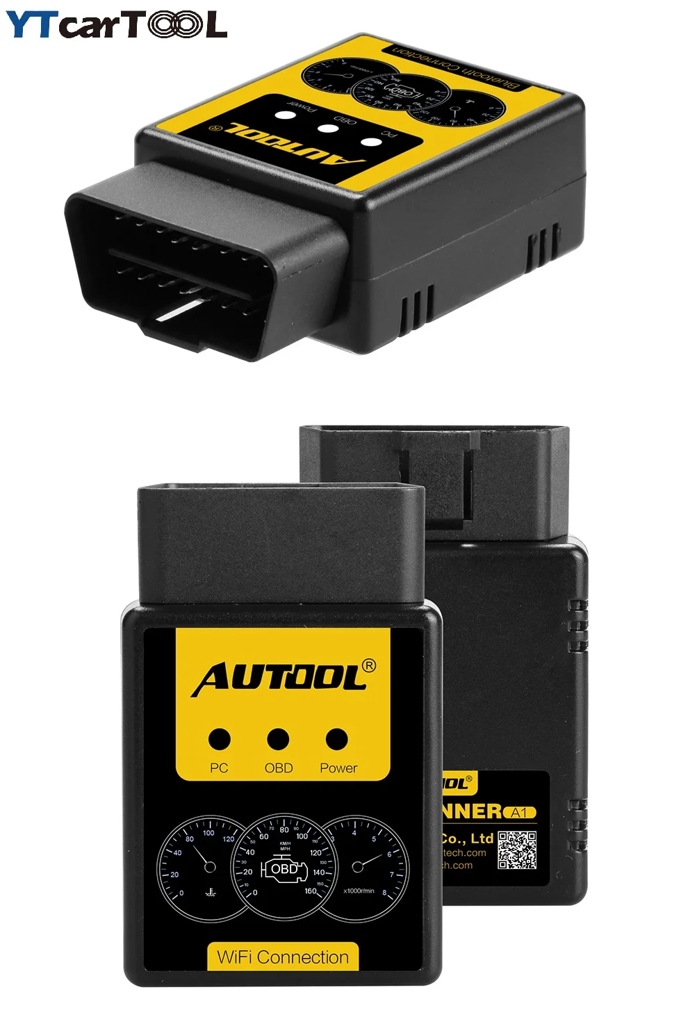 

A1 OBD2 Scanner V1.5 Bluetooth/WIFI OBD2 OBD II Auto Car Diagnostic Scanner Works on Android Better than ELM327