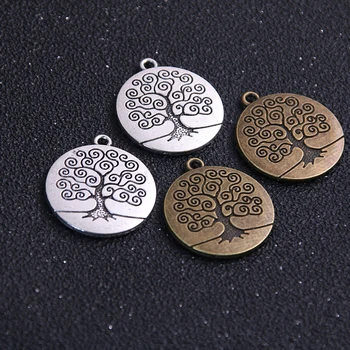 

4pcs 20mm Inner Size Round Cabochon Base Setting Antique Metal Alloy Cameo Necklace Findings Jewelry Accessories