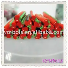 A-02 100 шт 5 мм яблочный фруктовый тростник необычный дизайн ногтей Полимерная глина тростник