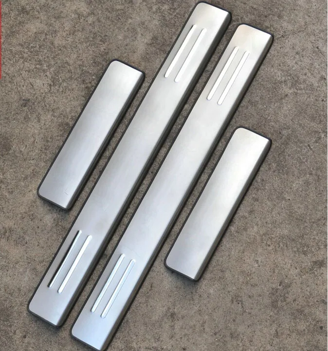 Нержавеющая сталь Боковая крышка порога/Накладка 4 шт./компл. для Hyundai Accent 2006 2007 2008