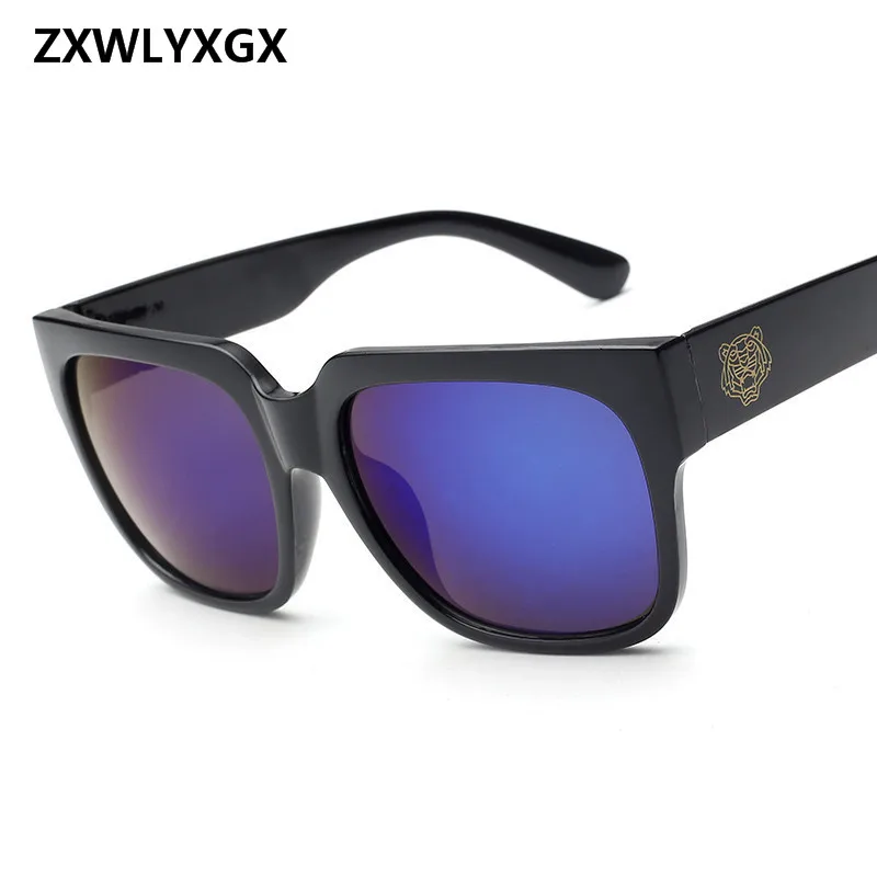 Neu Mode Erwachsene Männer Goggle Koreanische Ausgabe Berühmte Tiger Kopf Große Linse Sonnenbrille Frauen Männer_voghion.com