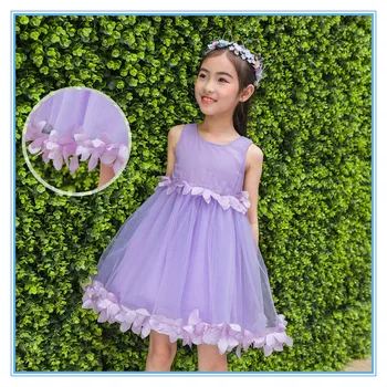 

Kids Girls Summer Dress 2019 New Children Princess Dresses Girls Fluffy Dress 5-12 Years