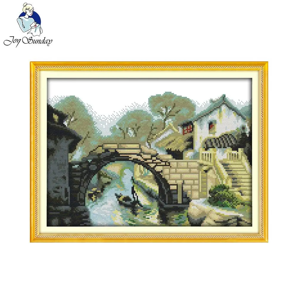 Joy Sunday Набор для вышивки крестиком Jiangnan точная печать узоров счетная вышивка | Дом