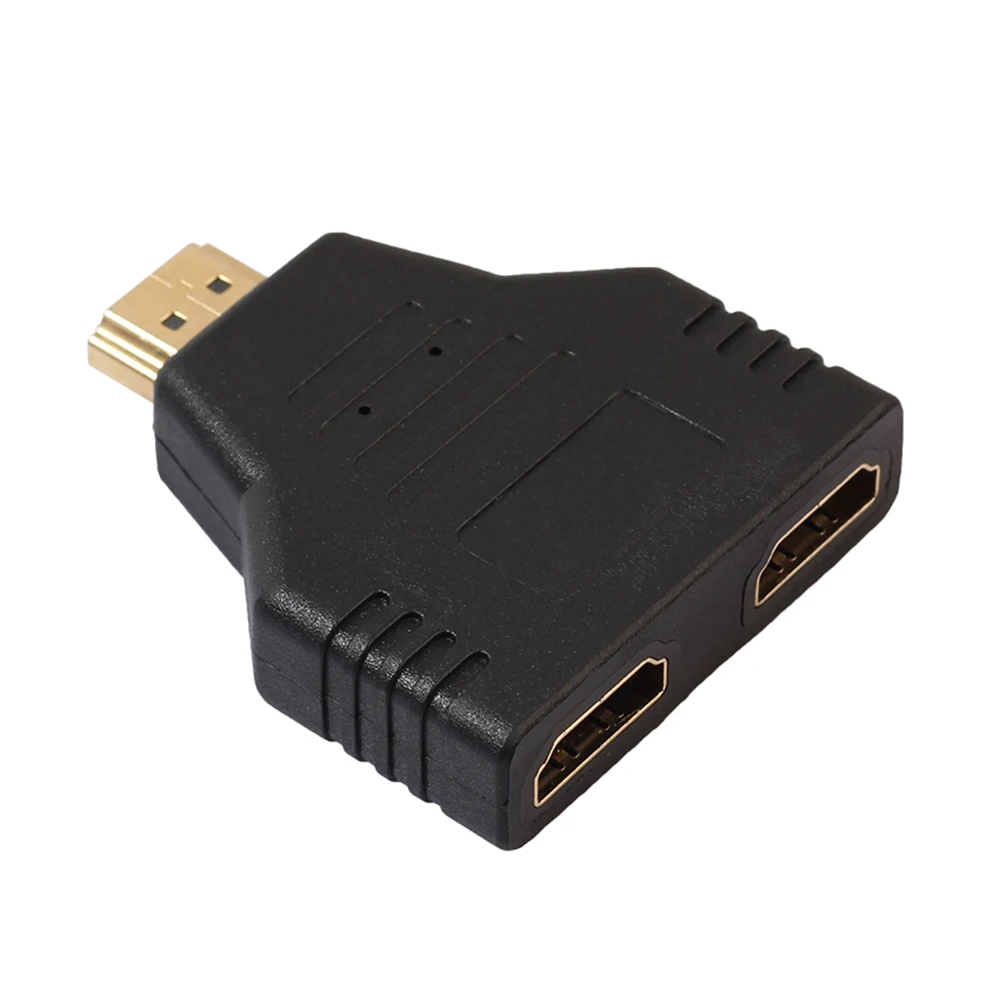 1080P 1 in 2 HDMI Adapter Splitter HDMI Male to Dual HDMI Female