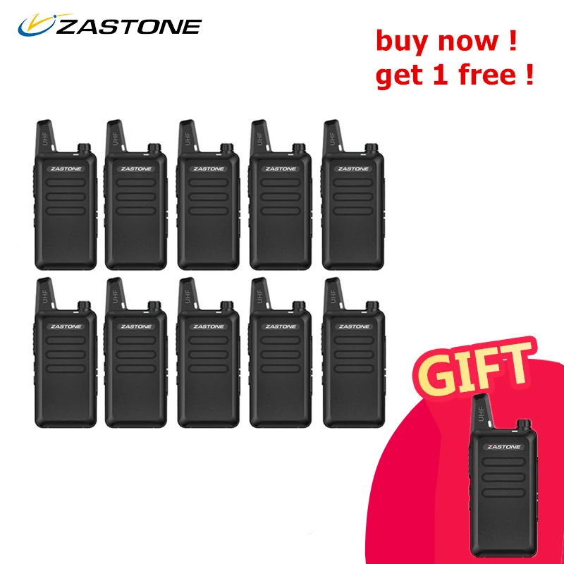 10pcs/lot Zastone X6 Handheld Walkie Talkie UHF 400-470mhz Cheap Price Mini Radios Comunicador Transceiver X6 CB Radio & gifts