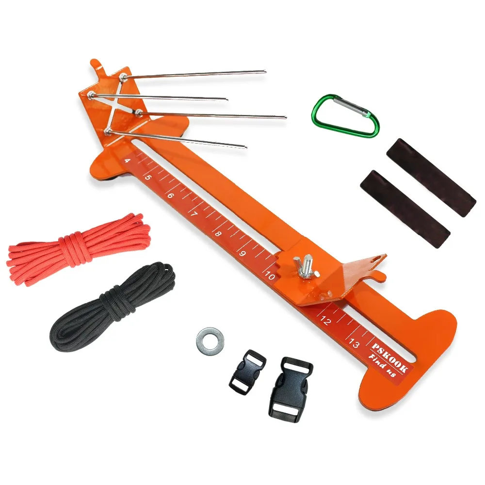Filfeel frame-paracord tessitura treccia in legno lunghezza regolabile Paracord Jig bracciale Maker DIY Craft Tool kit 
