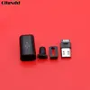 Cltgxdd DIY Micro USB разъем для зарядки, разъем для подключения, тип B штекер, 5 контактов, 4 шт. в сборе, черная пластиковая крышка ► Фото 1/2