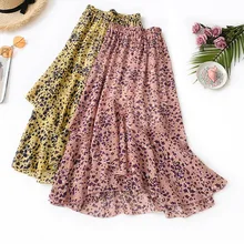 Леопардовая юбка женская винтажная длинная юбка миди Faldas Mujer женский эластичный пояс юбки до середины икры летняя Макси-юбка женская