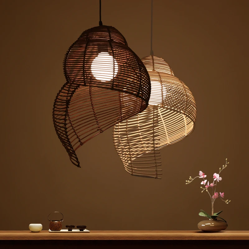 

China Red fabric Pendant Light Bamboo Suspension Pendant Lamp Dia 65cm for Parlor Dinning Room Restaurant Home Lighting PA0329