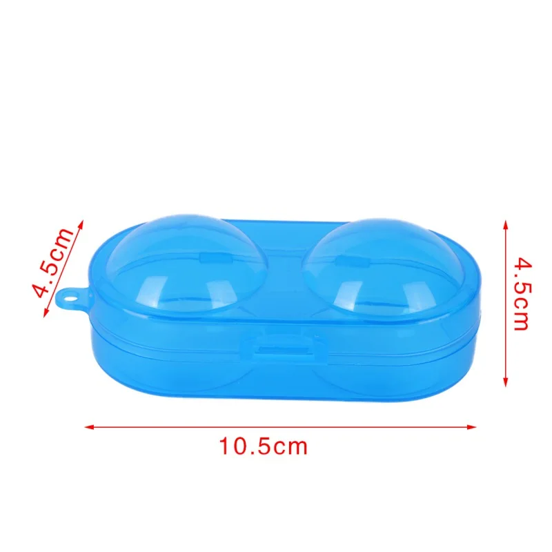 Portable Table Tennis Container Box PP Plastic Key Chain Tool Storage Case For 2 Ping Pong Balls Sports Training Accessories