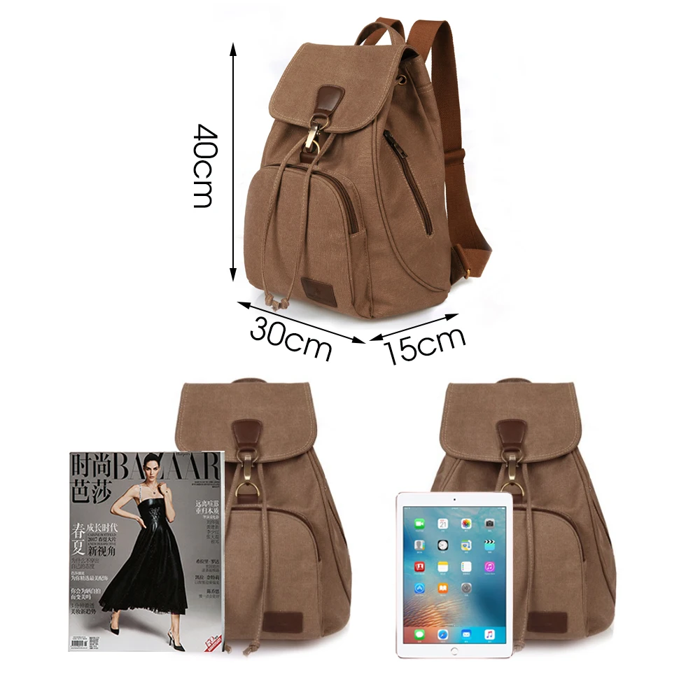 TTOU Mochila de lona para las mujeres estilo Preppy Collage Mochila escolar para estudiantes adolescentes de viaje portátil Mochila Bolsas TTOU Mochila de lona para las mujeres estilo Preppy Collage Mochila escolar para estudiantes adolescentes de viaje portátil Mochila Bolsas