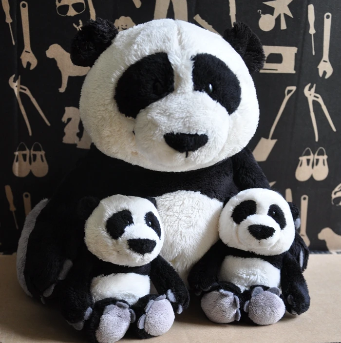 

candice guo! New arrival super cute nice simulational panda plush toy soft stuffed doll appease toy birthday Christmas gift 1pc