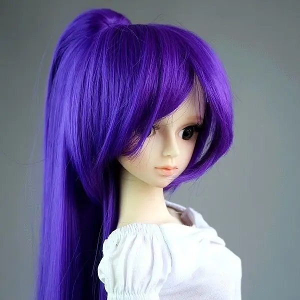 [Wamami] 68# фиолетовый косичка оснастки на амфибия парик 1/3 СД DOD DZ BJD Dollfie 8-9"