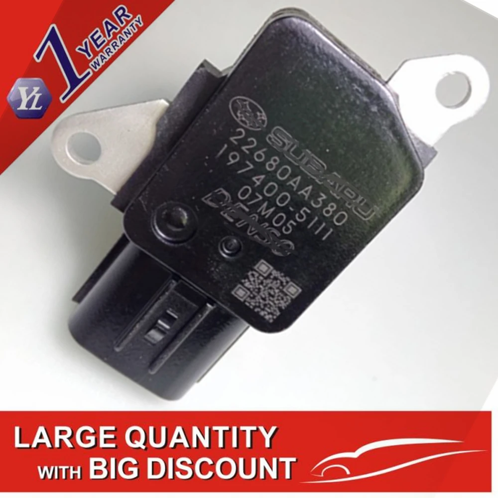 

Original MAF Mass Air Flow Sensor for Subaru Forester Impreza WRX STi Crosstrek 22680-AA380 22680AA380