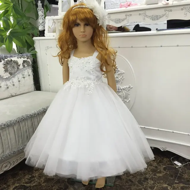 Stock Hot sale children dress 2015 new wedding dress girl flower