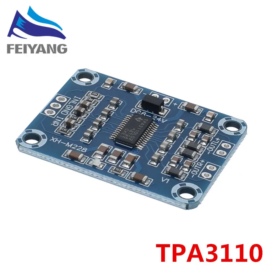 

1PCS TPA3110 2X15W Digital Audio Stere Amplifier Board Module Mini Binaural AMP Controller 100dB DC 8-18V Max 3A