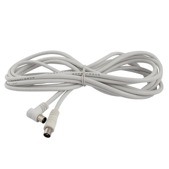 

AABB-PAL Male to Male TV Lead Shielded Aerial Coaxial Cable 5M 16.4ft White