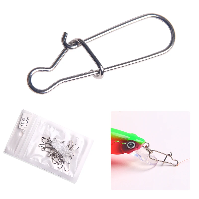SEAPESCA 20 шт./лот хорошая защелка рыболовная баррель Вертлюг безопасные защелки