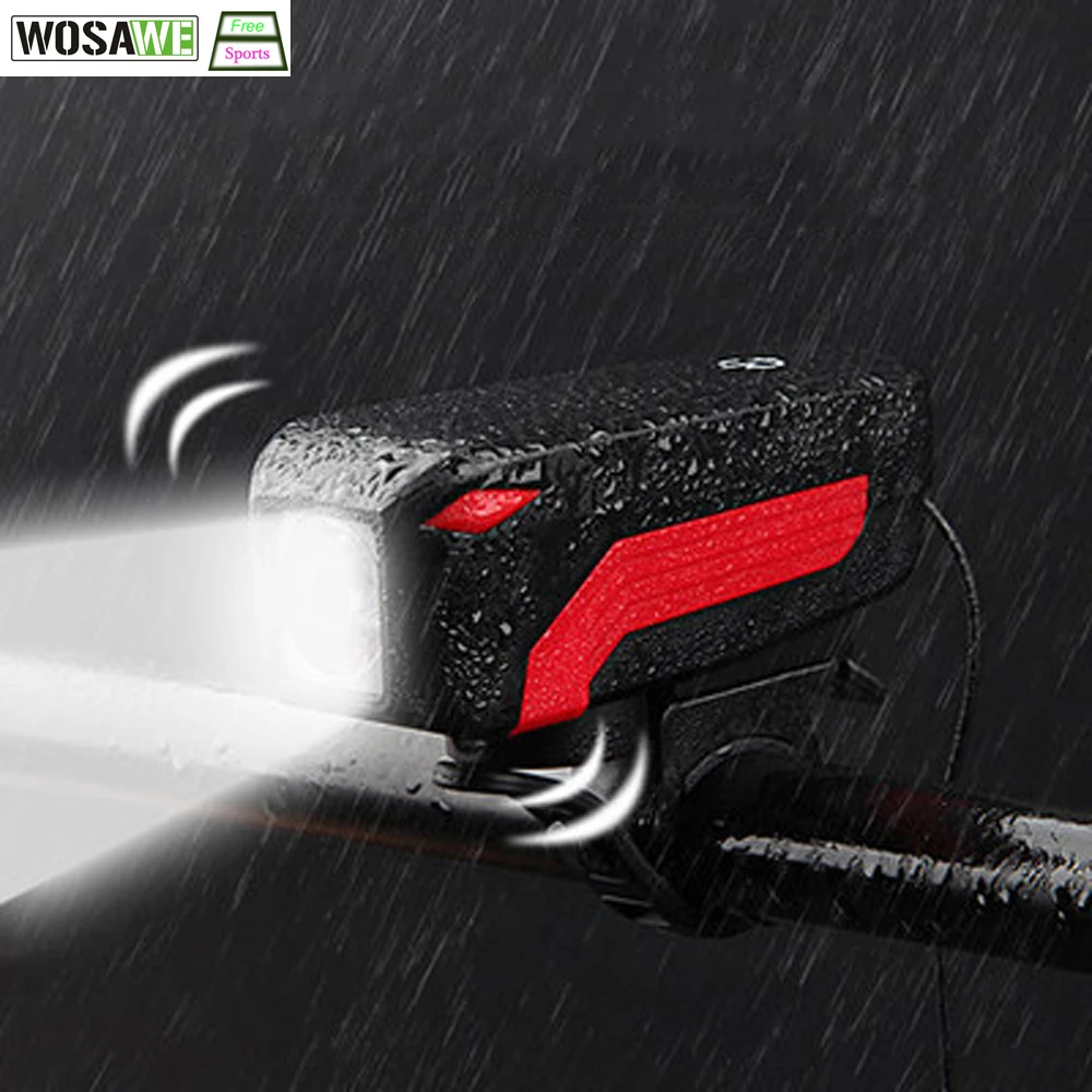 Sale WOSAWE Bicycle Light Bike Bell Usb Rechargeable Bike Light Waterproof MTB Cycling Front Lamp Led Flashlight Bicycle Accessories 1 Sale WOSAWE Bicycle Light Bike Bell Usb Rechargeable Bike Light Waterproof MTB Cycling Front Lamp Led Flashlight Bicycle Accessories 1