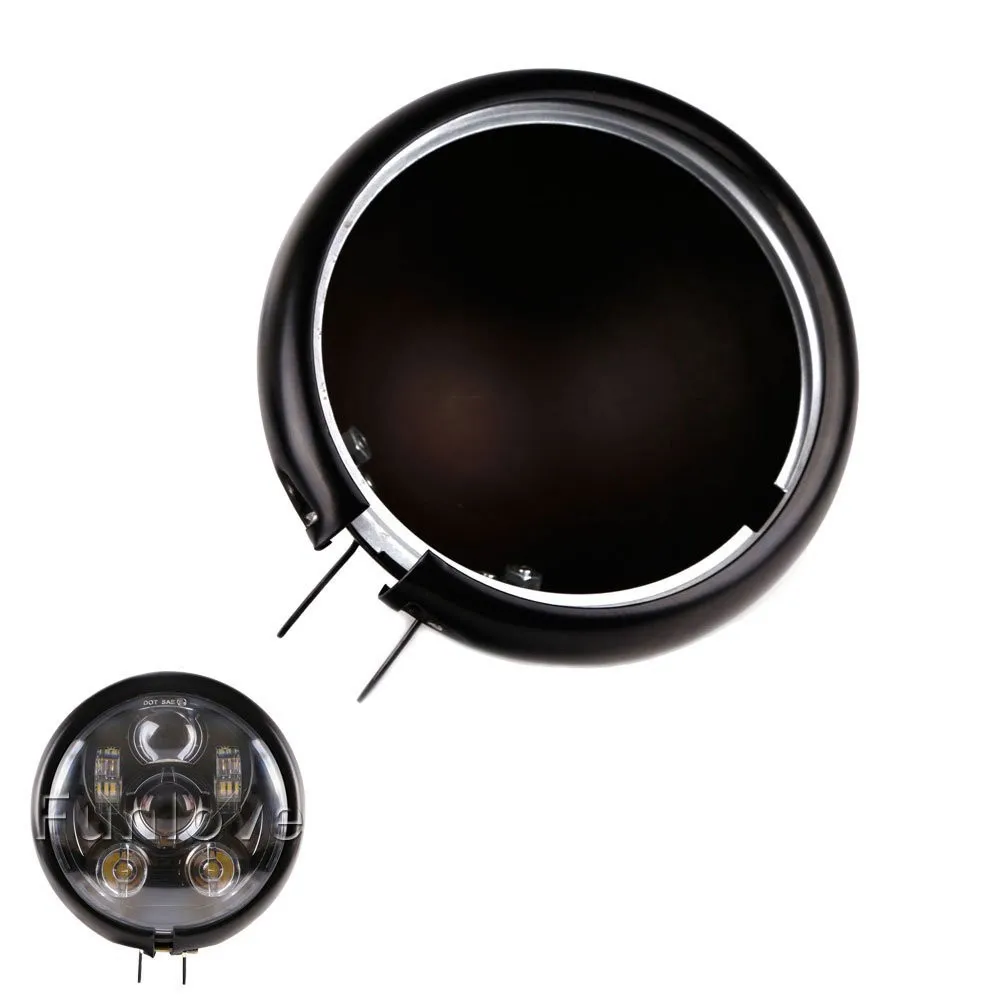5 34 5.75 Inch Daymaker Led Headlight Housing for Harley Davidson FXWG Chopper (2)